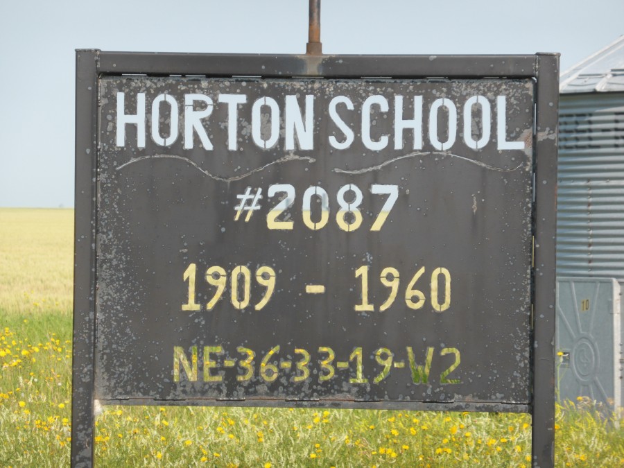 Horton School District 2087, 1909-1960, North East section 36 Township 33 Range 19 West of the second meridian, South of Naicam on Highway 6,Town of Naicam locates at Northwest section 2 township 40 range 18 west of the second meridian, 